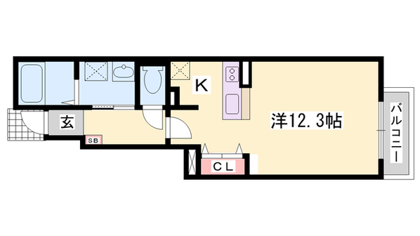 サンセールの物件間取画像